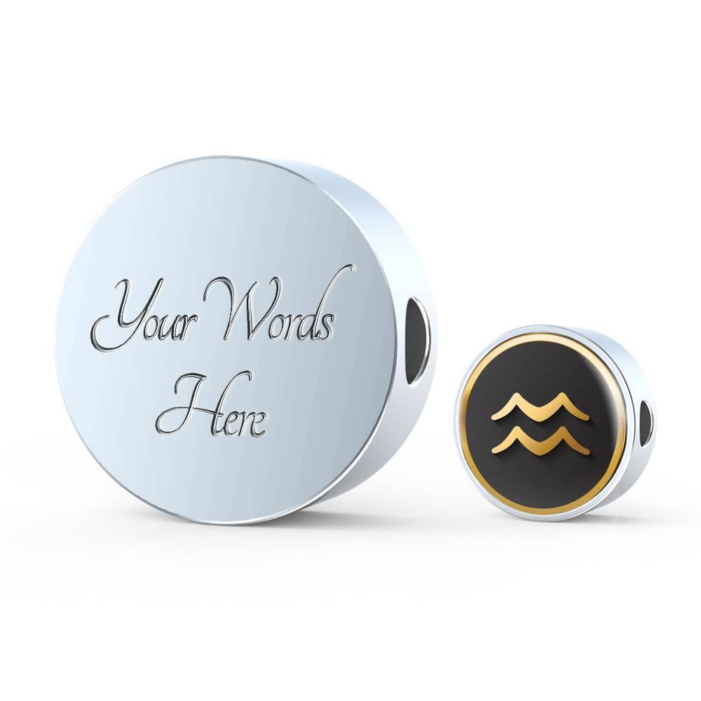 Aquarius Zodiac Exclusive Design Bracelet Made From Stainless Steel - ZodiacFanatic
