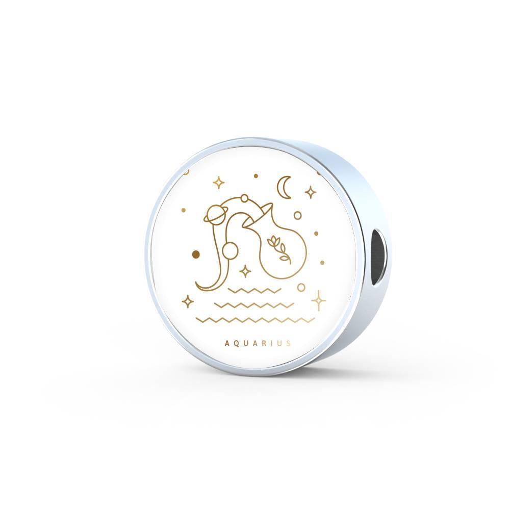 Aquarius Zodiac Luxury Stainless Steel Bracelet - ZodiacFanatic