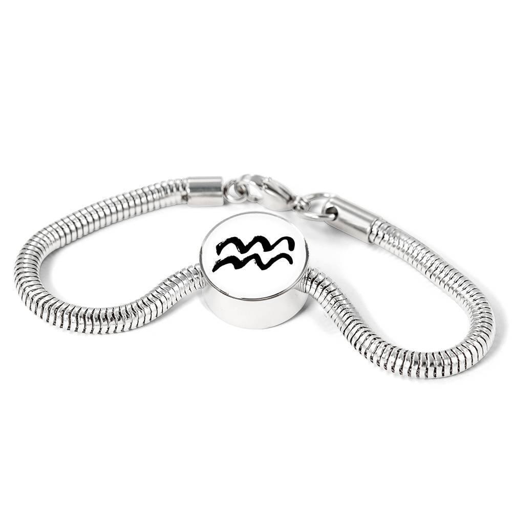 Aquarius Zodiac Luxury Stainless Steel Bracelet - ZodiacFanatic