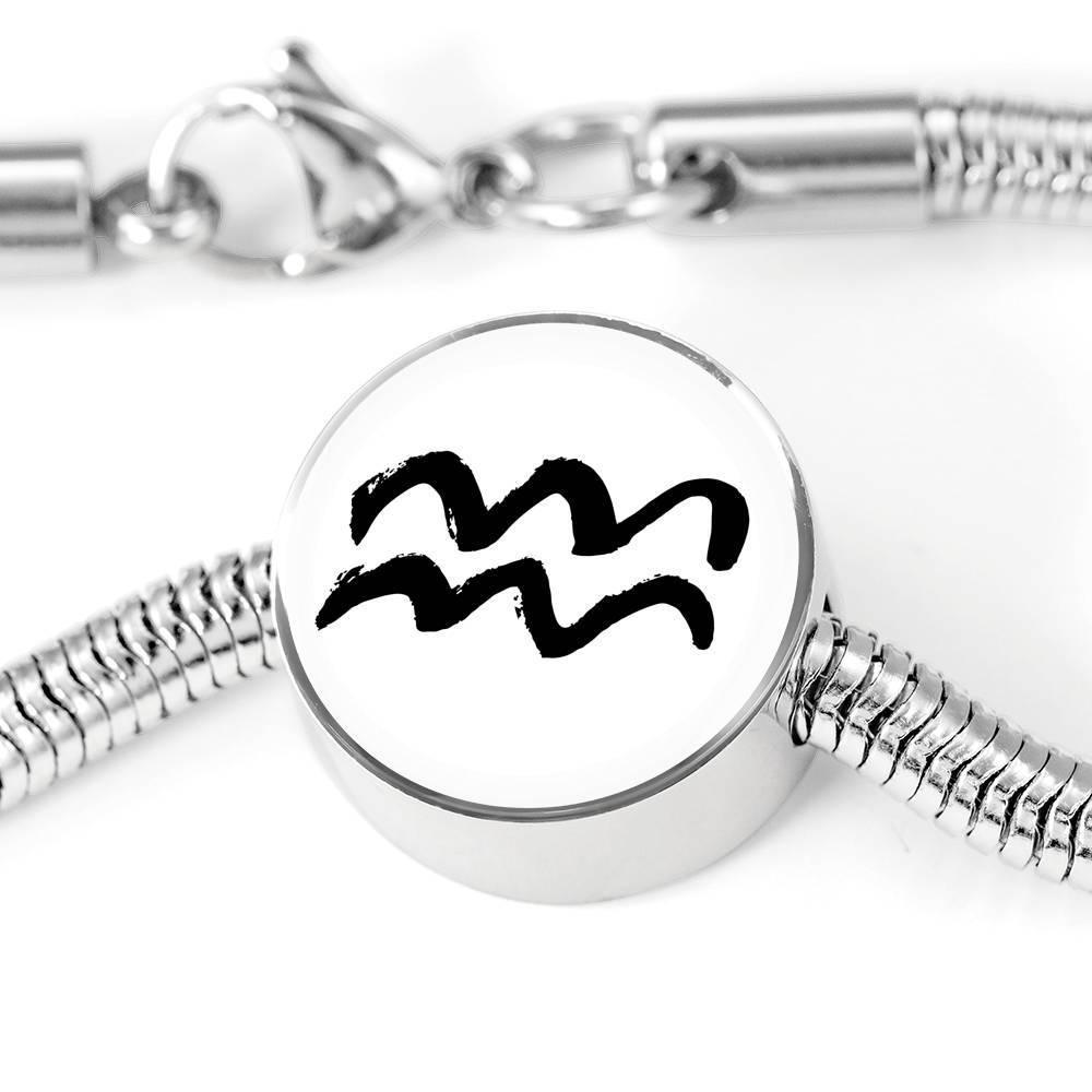 Aquarius Zodiac Luxury Stainless Steel Bracelet - ZodiacFanatic
