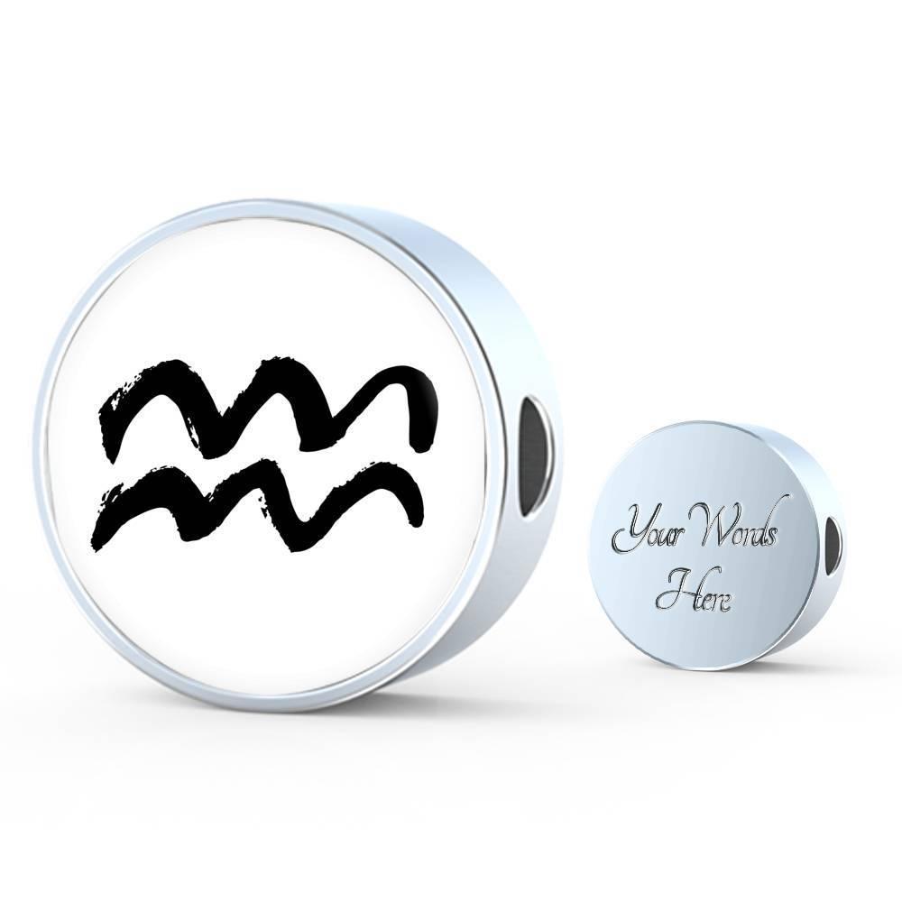Aquarius Zodiac Luxury Stainless Steel Bracelet - ZodiacFanatic