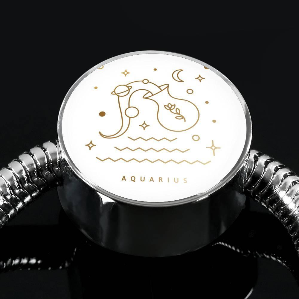 Aquarius Zodiac Luxury Stainless Steel Bracelet - ZodiacFanatic