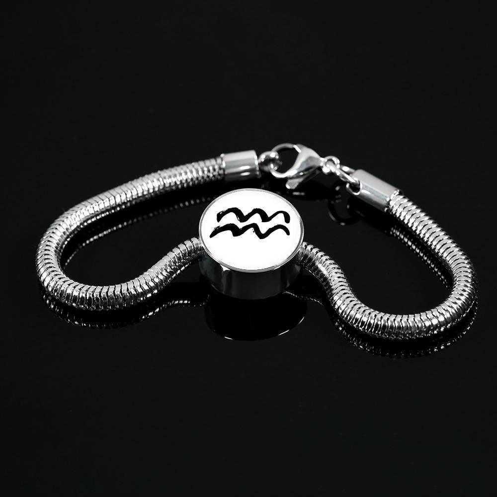 Aquarius Zodiac Luxury Stainless Steel Bracelet - ZodiacFanatic