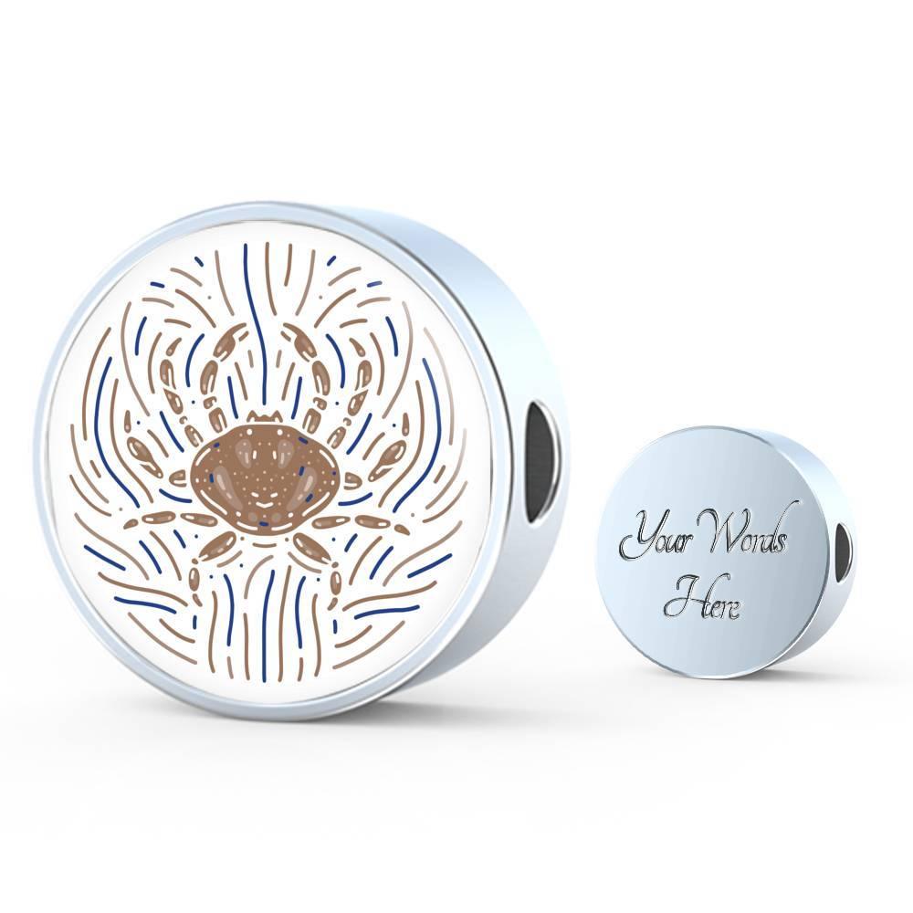 Cancer Zodiac Artistic Stainless Steel or 18k Gold Bracelet - ZodiacFanatic