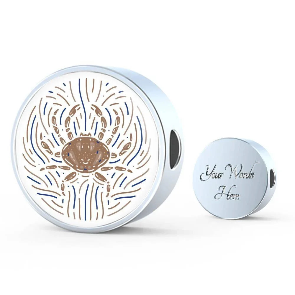 Cancer Zodiac Artistic Stainless Steel or 18k Gold Bracelet - ZodiacFanatic