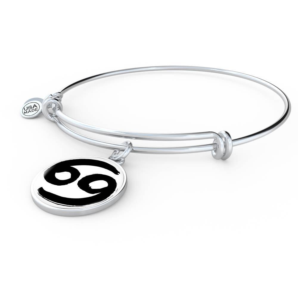 Cancer Zodiac Stainless Steel or 18k Gold Bangle - ZodiacFanatic