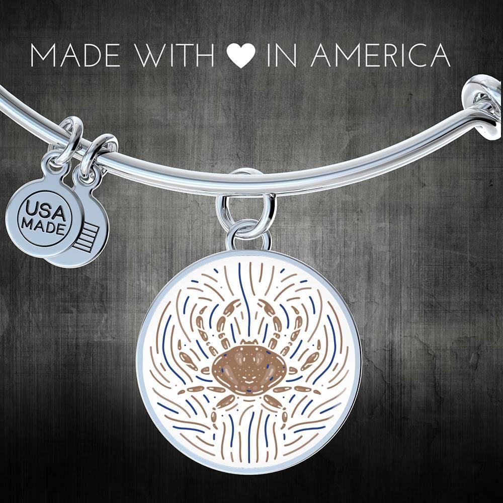 Cancer Zodiac Stainless Steel or 18k Gold Creative Bangle - ZodiacFanatic
