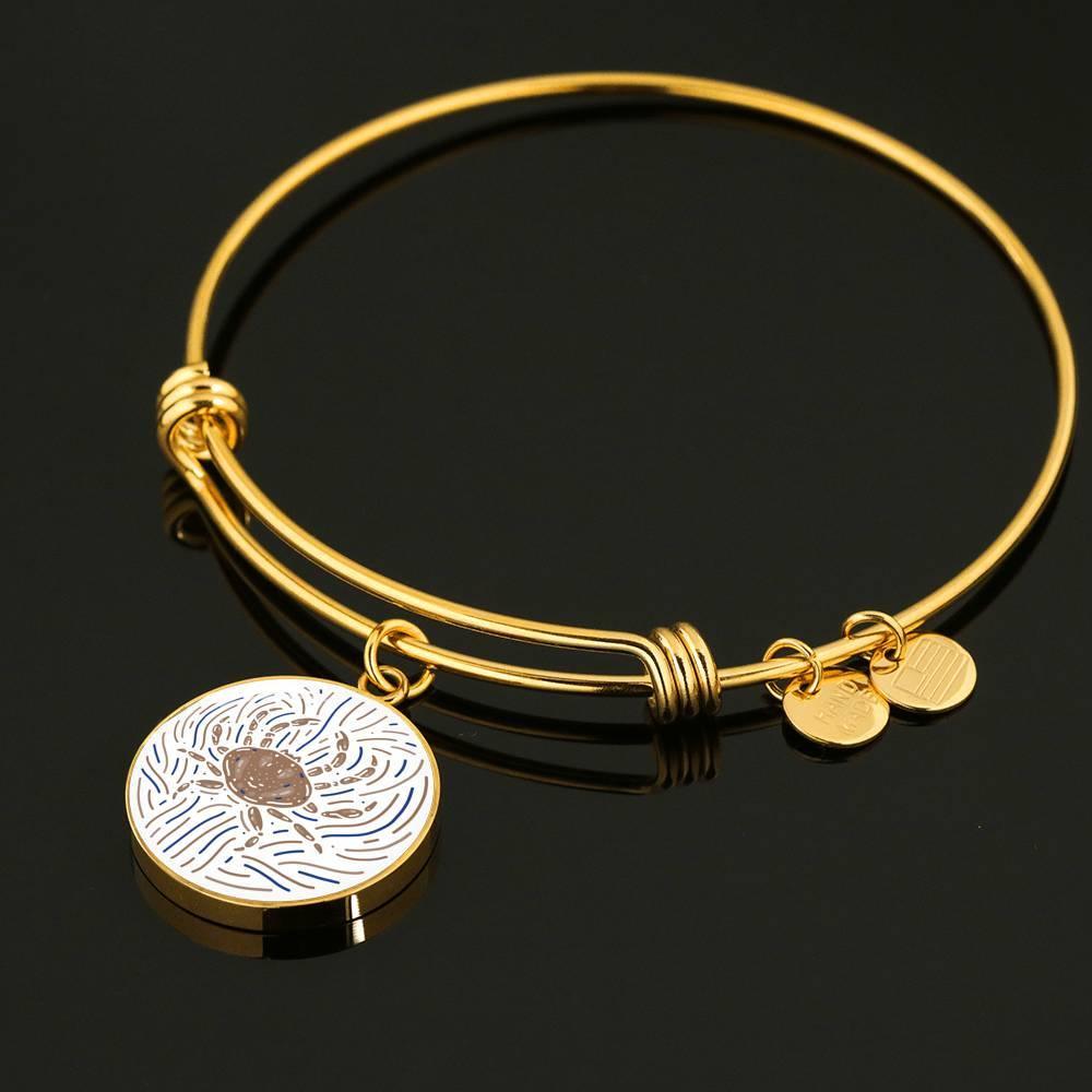 Cancer Zodiac Stainless Steel or 18k Gold Creative Bangle - ZodiacFanatic