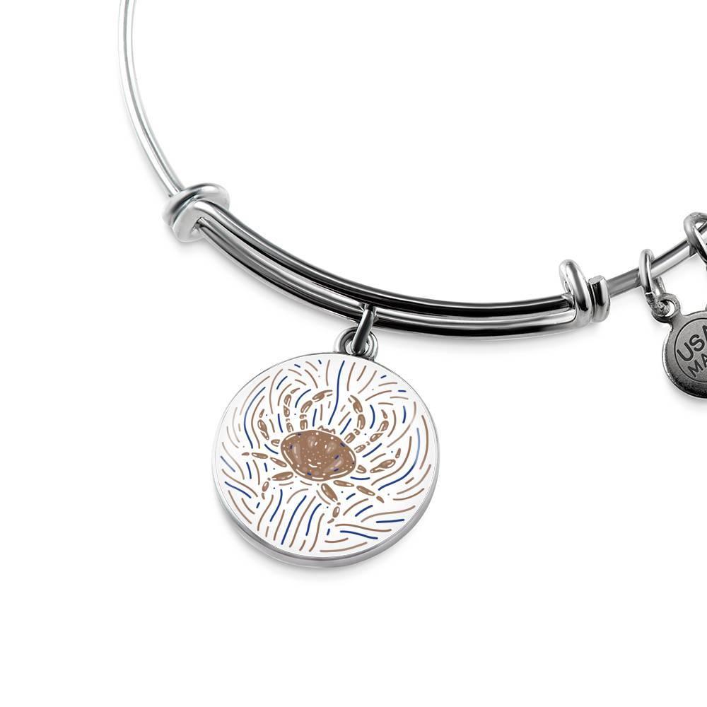Cancer Zodiac Stainless Steel or 18k Gold Creative Bangle - ZodiacFanatic