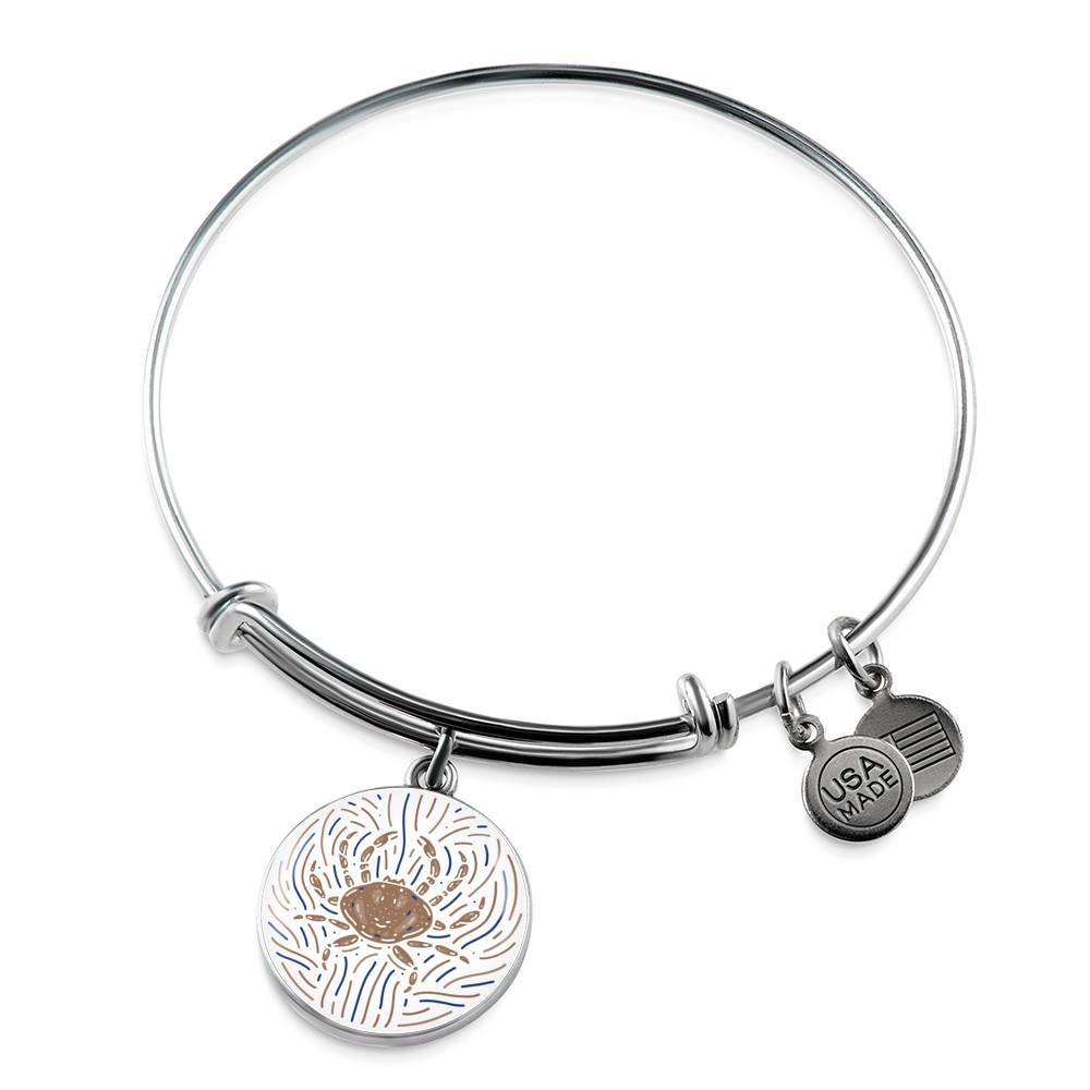 Cancer Zodiac Stainless Steel or 18k Gold Creative Bangle - ZodiacFanatic