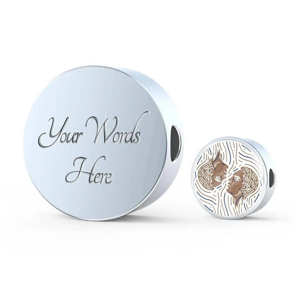 Gemini Zodiac Artistic Stainless Steel Bracelet - ZodiacFanatic