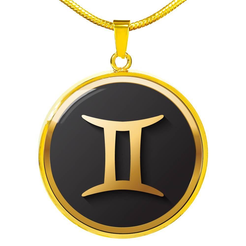 Gemini Zodiac Exclusive Design Necklace Made From Stainless Steel or 18k Gold - ZodiacFanatic