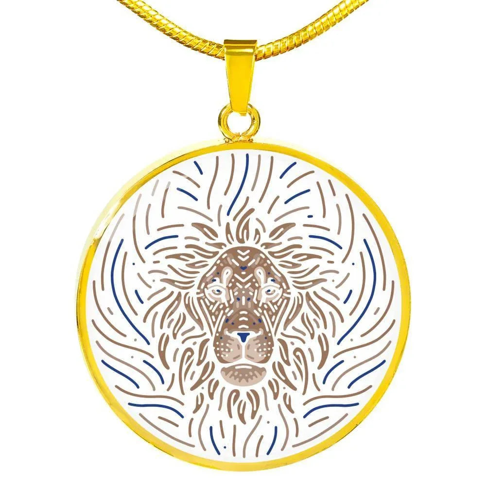 Leo Zodiac Luxury Stainless Steel or 18k Gold Artistic Necklace - ZodiacFanatic