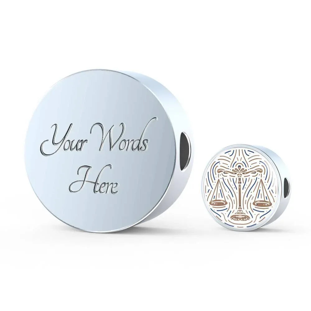 Libra Zodiac Artistic Stainless Steel Bracelet - ZodiacFanatic
