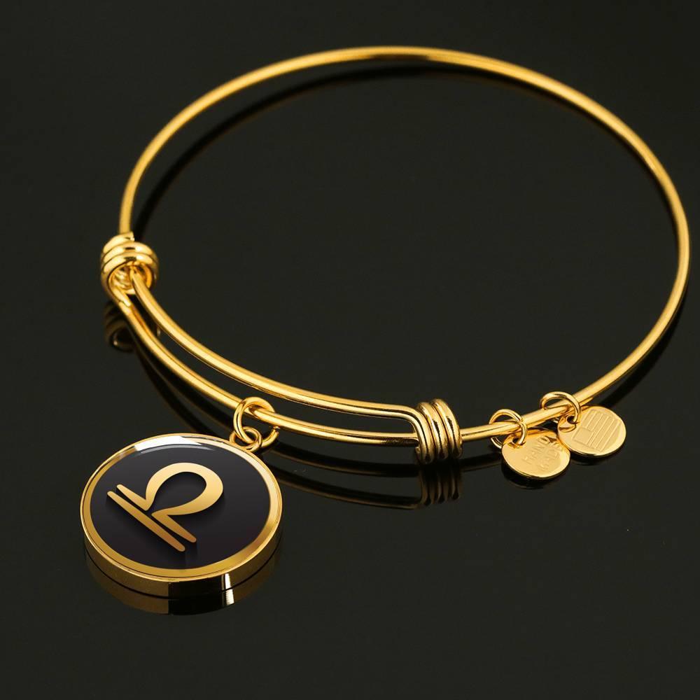 Libra Zodiac Exclusive Design Bangle Made From Stainless Steel or 18k Gold - ZodiacFanatic