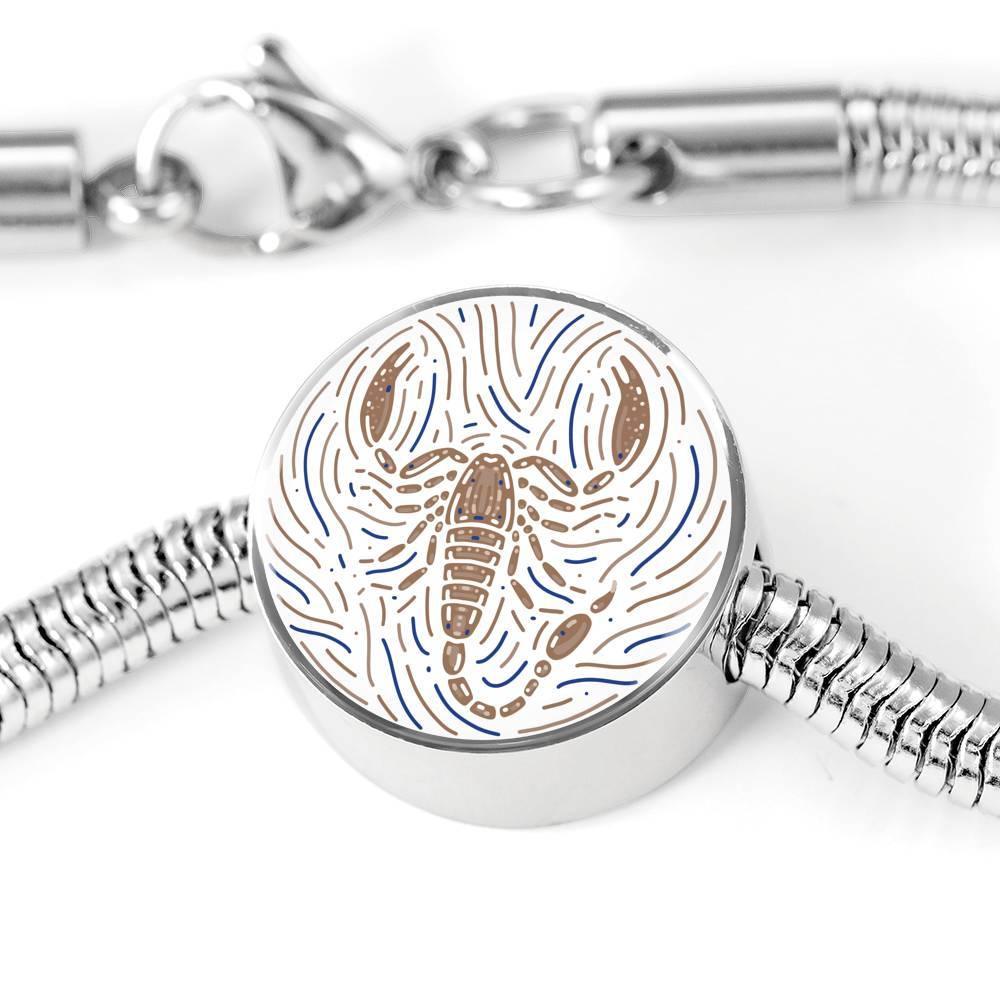 Scorpio Zodiac Artistic Stainless Steel Bracelet - ZodiacFanatic