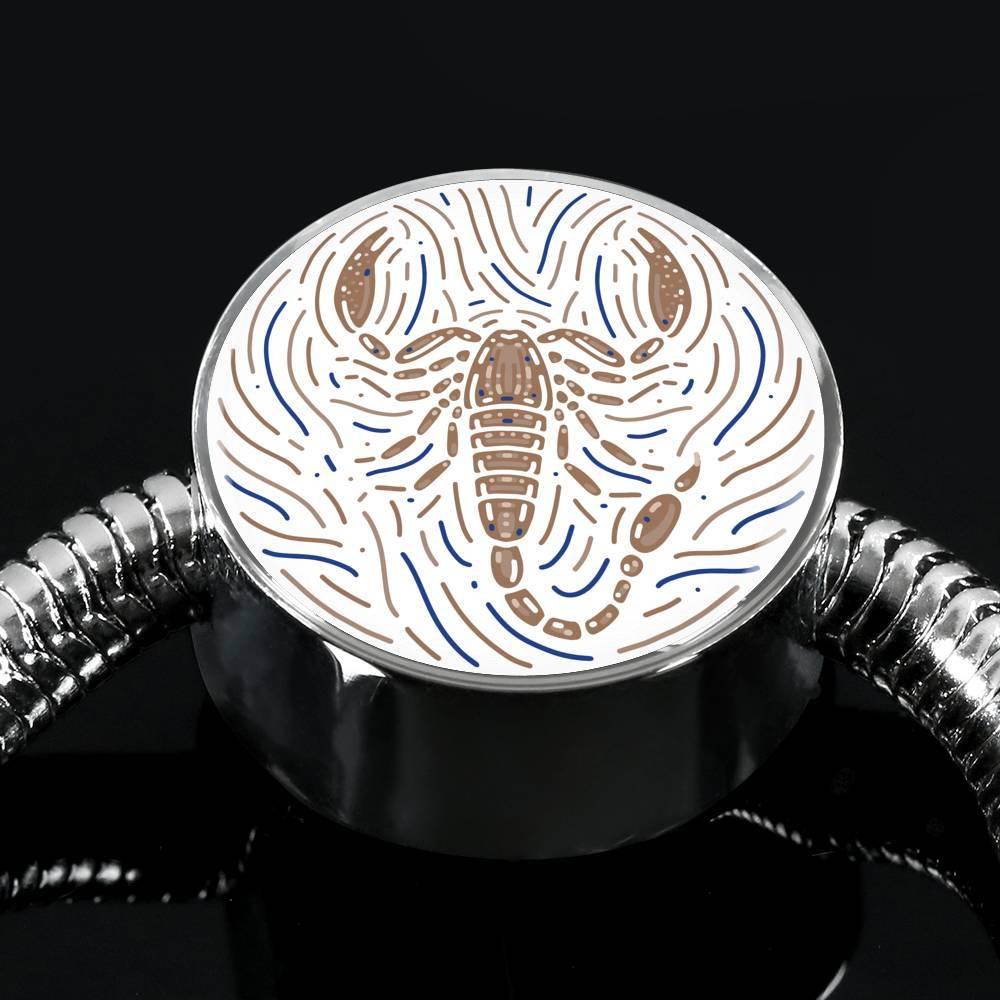 Scorpio Zodiac Artistic Stainless Steel Bracelet - ZodiacFanatic