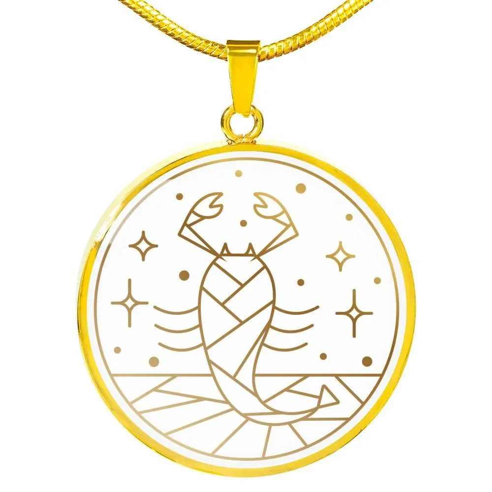 Scorpio Zodiac Luxury Necklace made from Stainless Steel or 18k - ZodiacFanatic