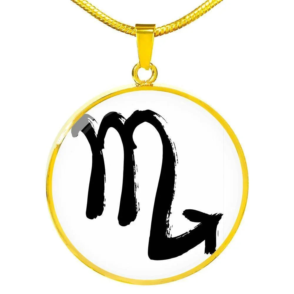 Scorpio Zodiac Stainless Steel or 18k Gold Necklace - ZodiacFanatic