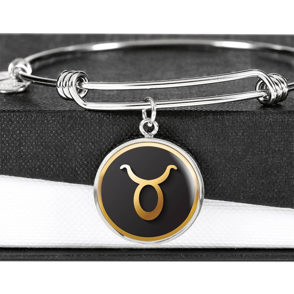 Taurus Zodiac Exclusive Design Bangle Made From Stainless Steel or 18k Gold - ZodiacFanatic