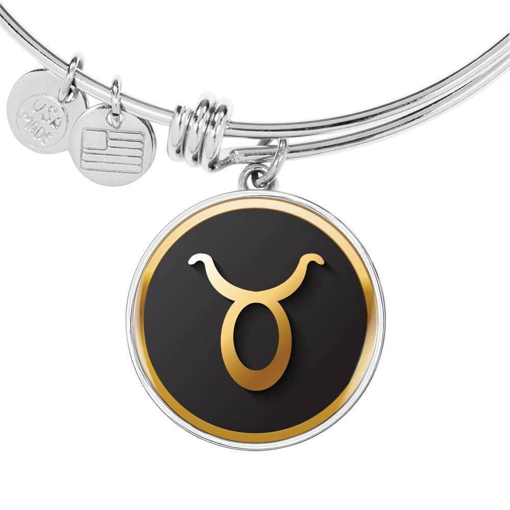 Taurus Zodiac Exclusive Design Bangle Made From Stainless Steel or 18k Gold - ZodiacFanatic
