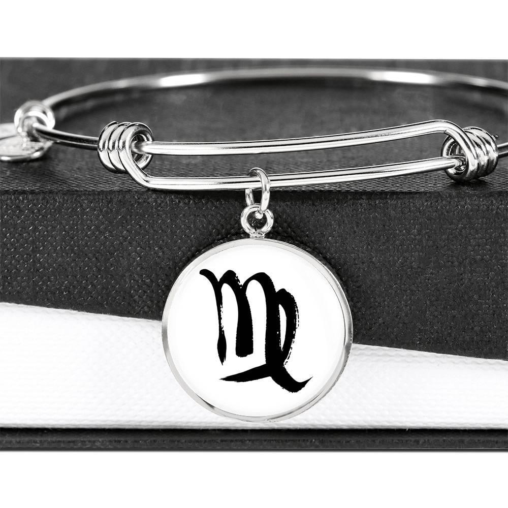 Virgo Zodiac Adjustable Creative Bangle made from Stainless Steel or 18k Gold - ZodiacFanatic