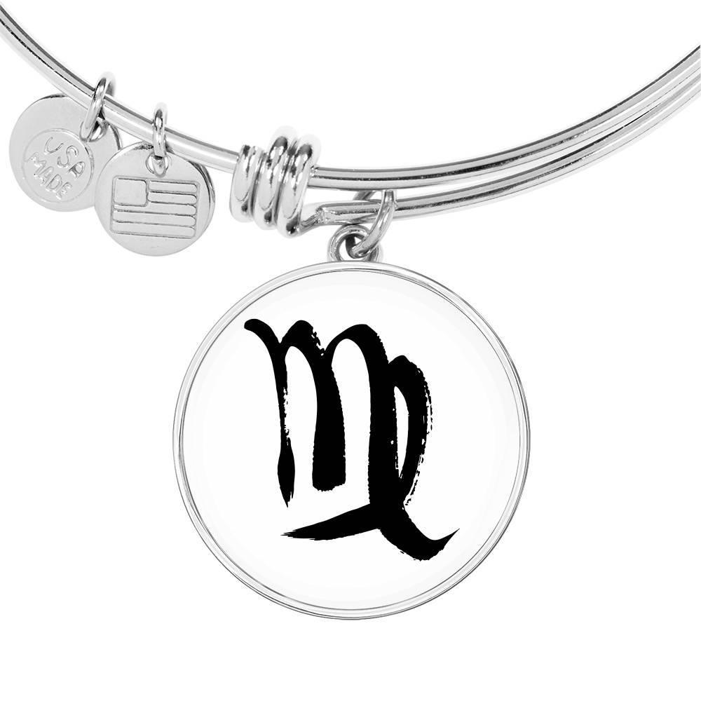 Virgo Zodiac Adjustable Creative Bangle made from Stainless Steel or 18k Gold - ZodiacFanatic