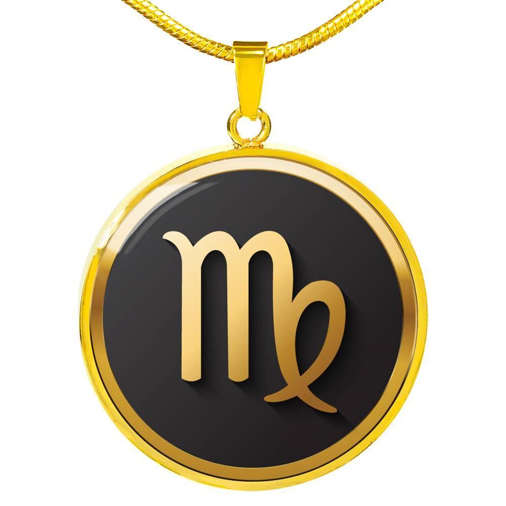 Virgo Zodiac Exclusive Design Necklace Made From Stainless Steel or 18k Gold - ZodiacFanatic