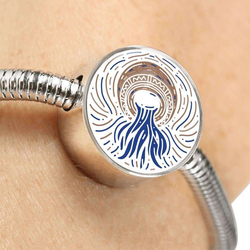 Aquarius Zodiac Artistic Stainless Steel Bracelet - ZodiacFanatic