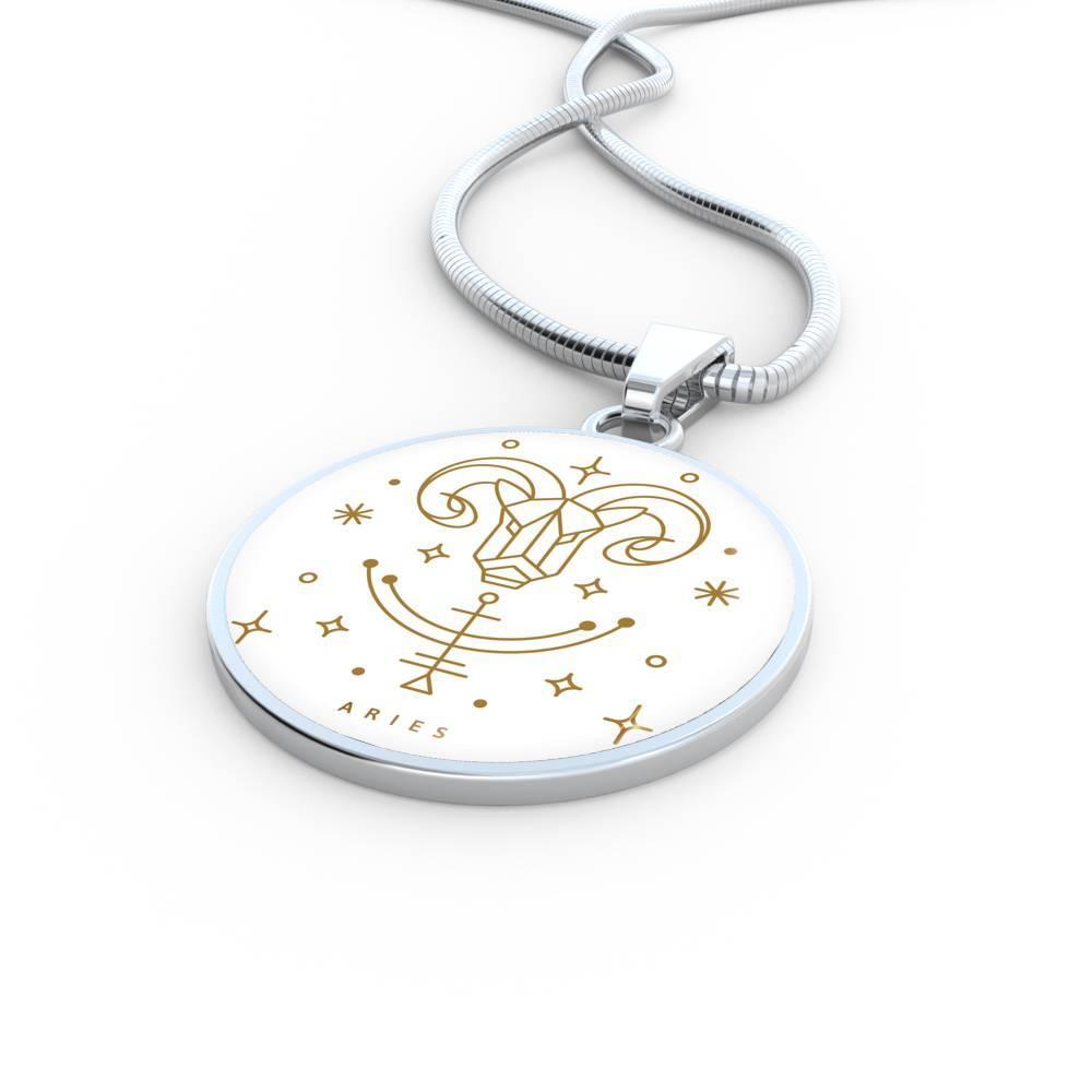 Aries Zodiac Luxury Creative Design Necklace Made From Stainless Steel or 18k Gold - ZodiacFanatic