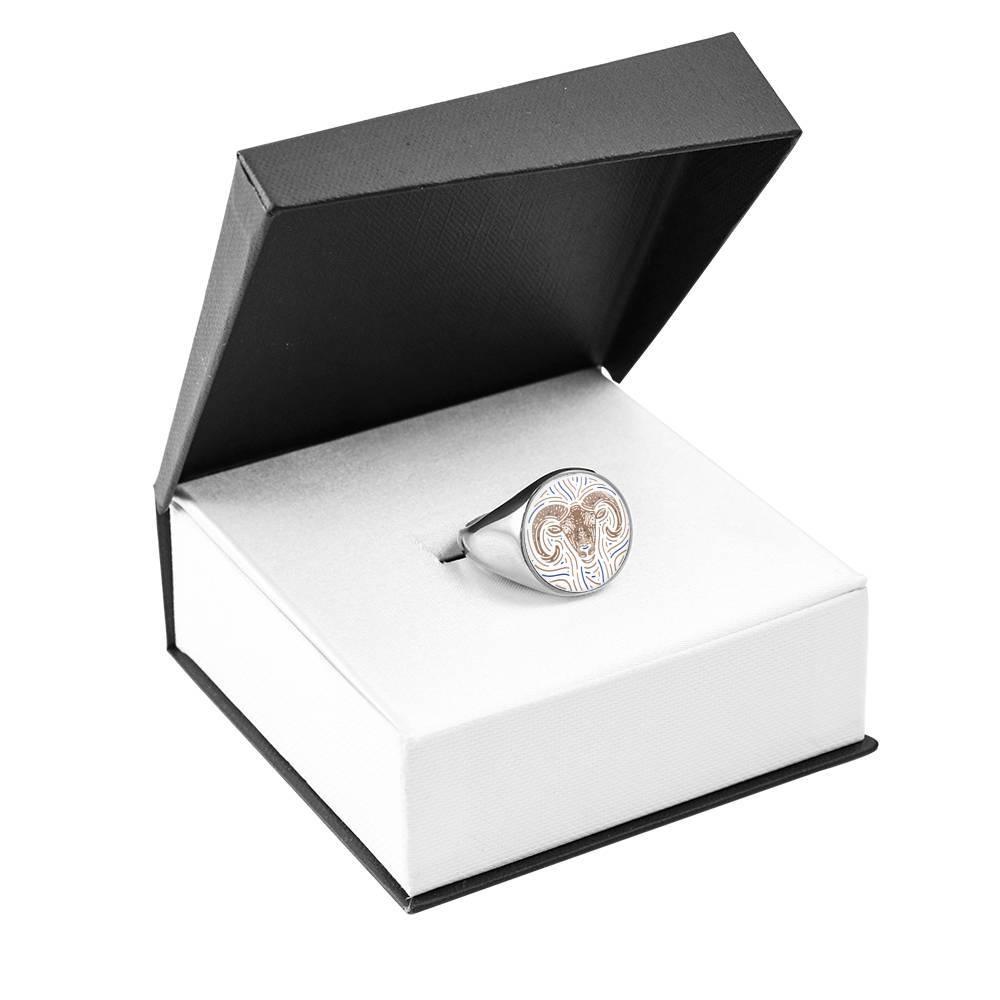 Aries Zodiac Luxury Stainless Steel or 18k Gold Ring - ZodiacFanatic