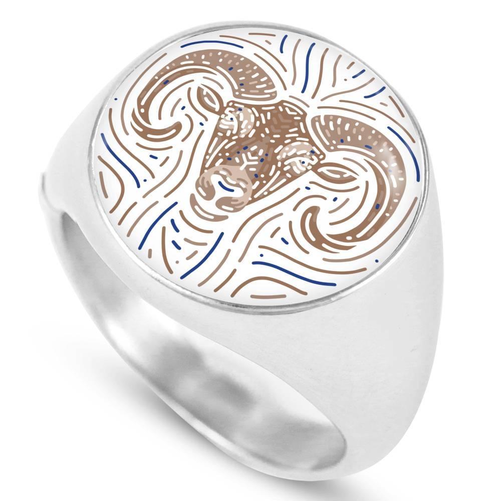 Aries Zodiac Luxury Stainless Steel or 18k Gold Ring - ZodiacFanatic