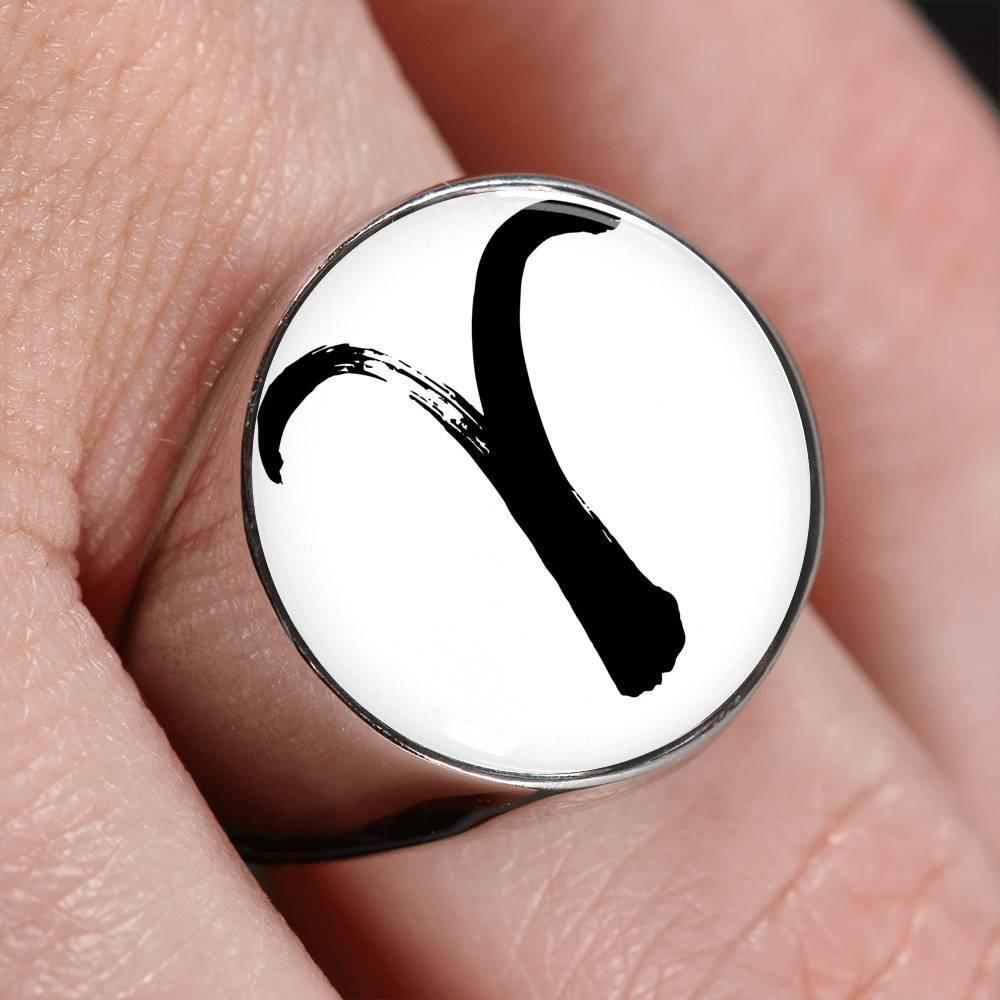 Aries Zodiac Stainless Steel or 18k Gold Ring - ZodiacFanatic