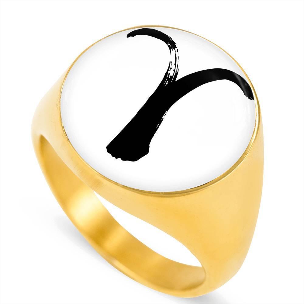 Aries Zodiac Stainless Steel or 18k Gold Ring - ZodiacFanatic