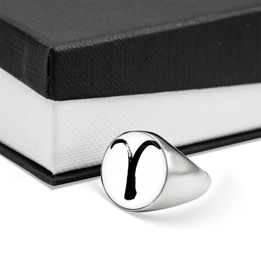 Aries Zodiac Stainless Steel or 18k Gold Ring - ZodiacFanatic