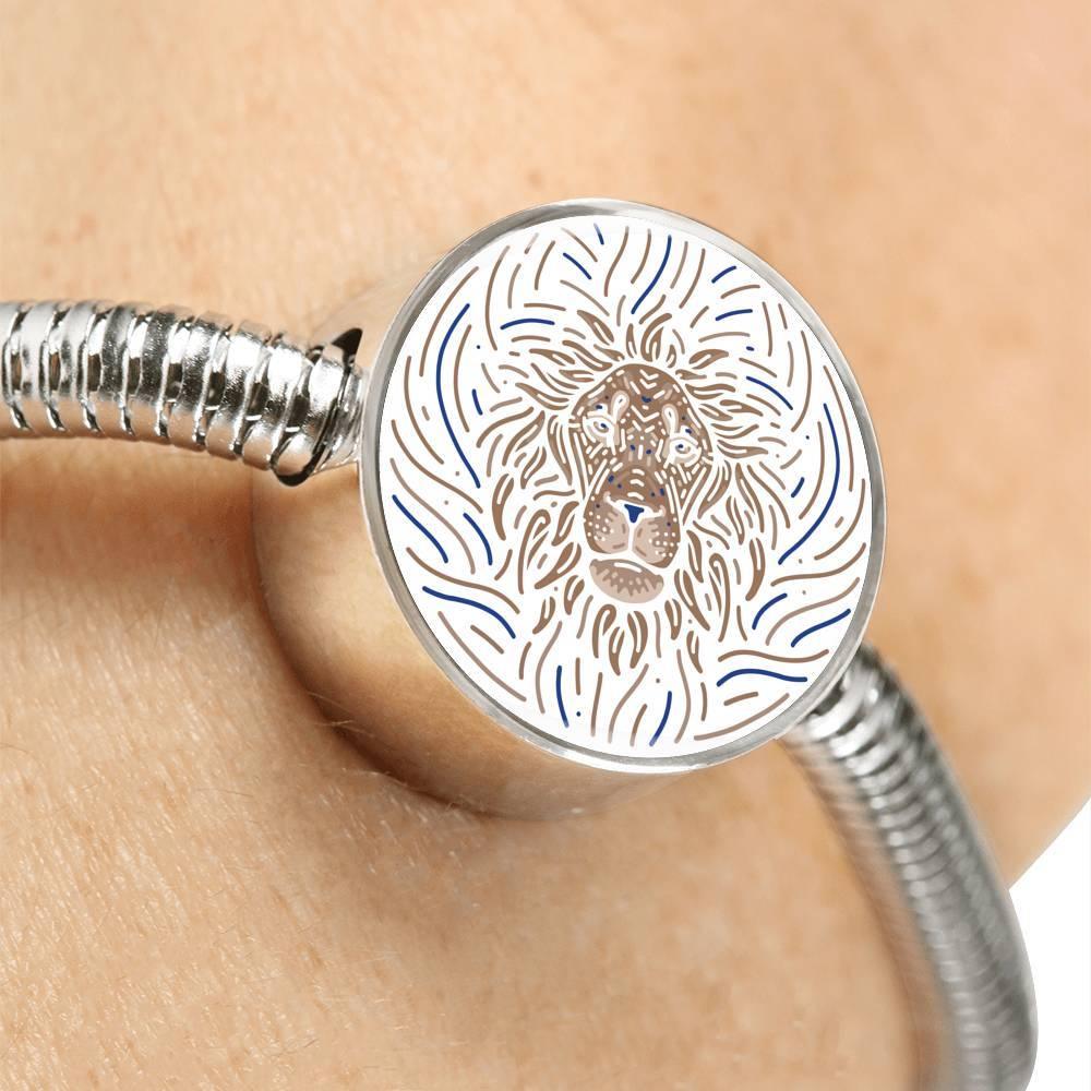 Leo Zodiac Artistic Stainless Steel Bracelet - ZodiacFanatic