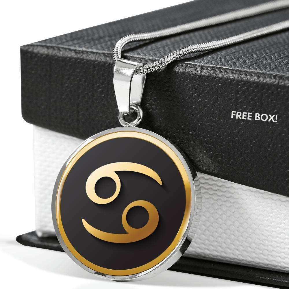 Cancer Zodiac Exclusive Design Necklace Made From Stainless Steel or 18k Gold - ZodiacFanatic