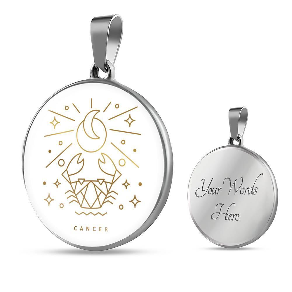 Cancer Zodiac Luxury Creative Design Necklace Made From Stainless Steel or 18k Gold - ZodiacFanatic