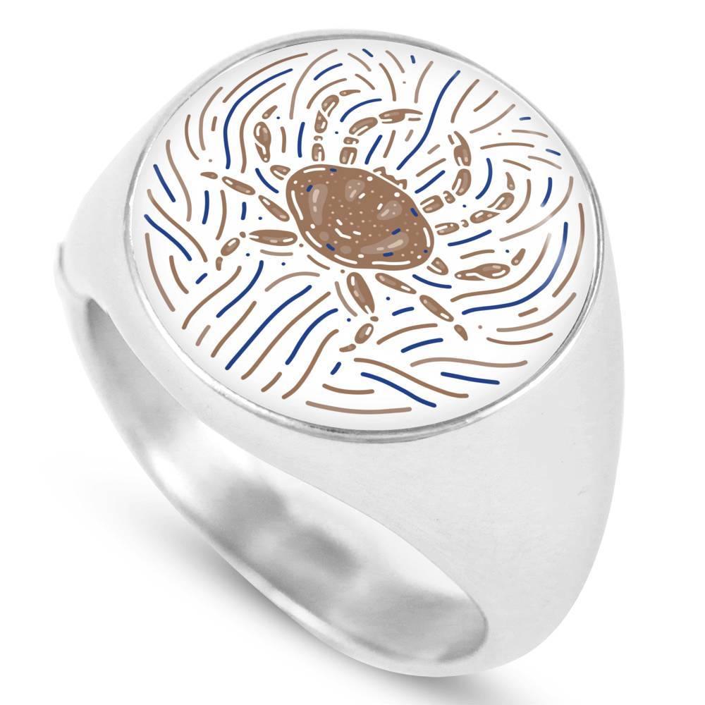 Cancer Zodiac Luxury Stainless Steel or 18k Gold Artistic Ring - ZodiacFanatic