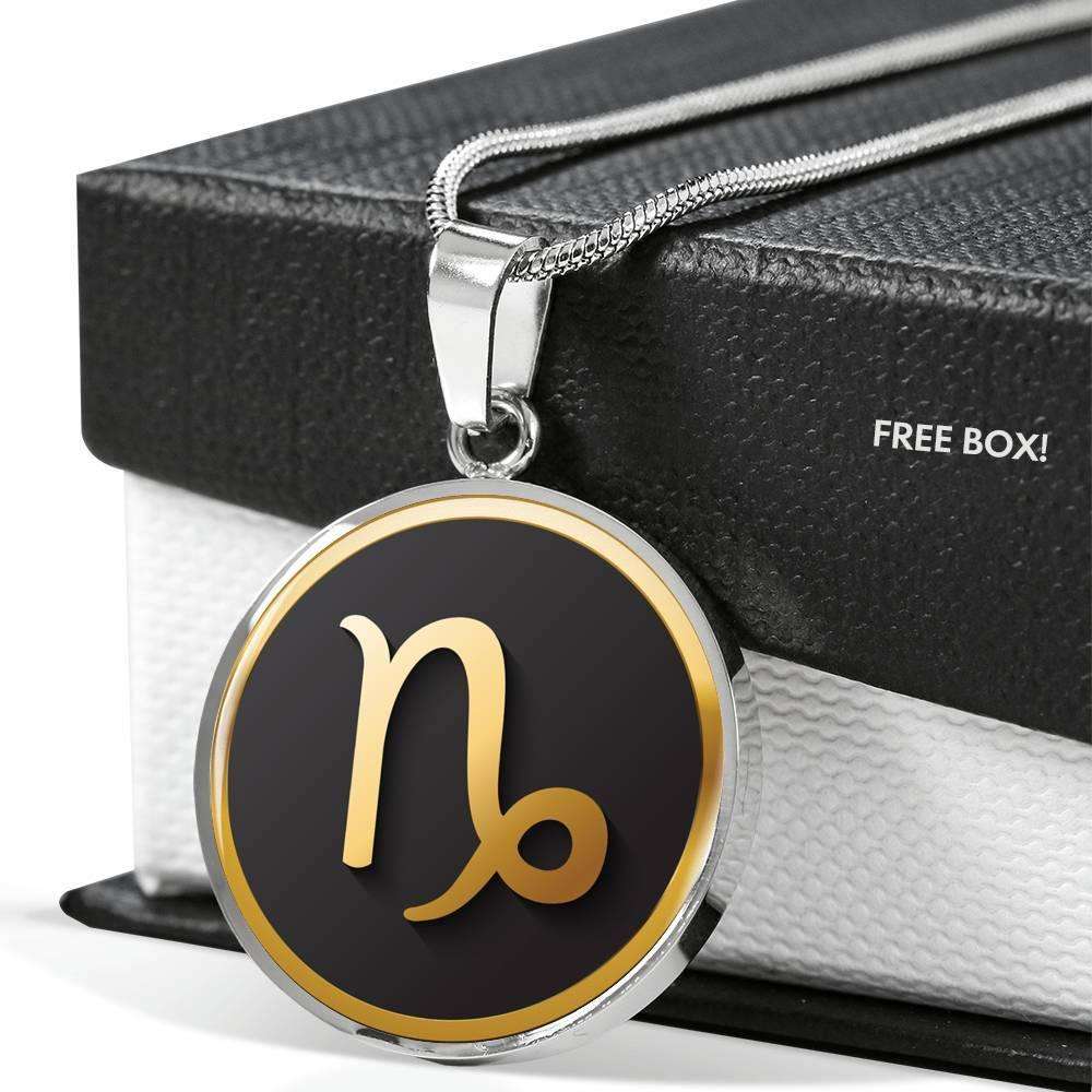 Capricorn Zodiac Exclusive Design Necklace Made From Stainless Steel or 18k Gold - ZodiacFanatic