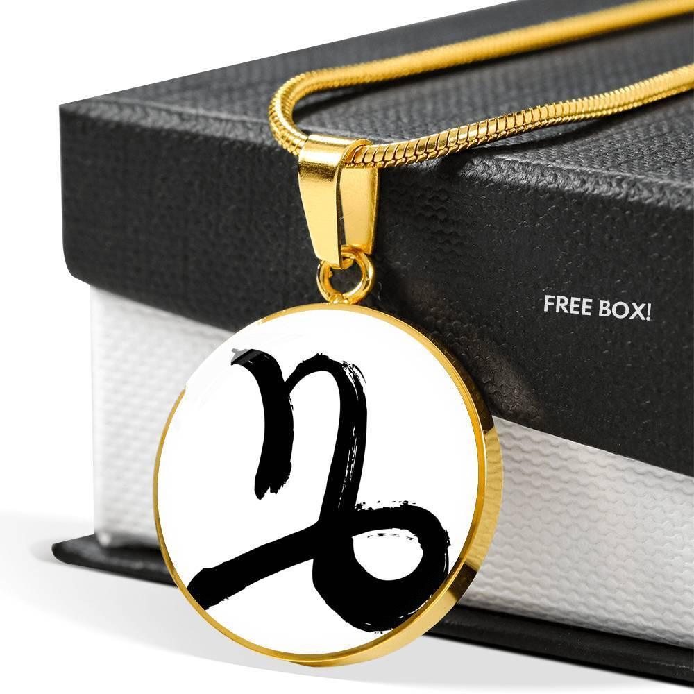 Capricorn Zodiac Stainless Steel or 18k Gold Necklace - ZodiacFanatic