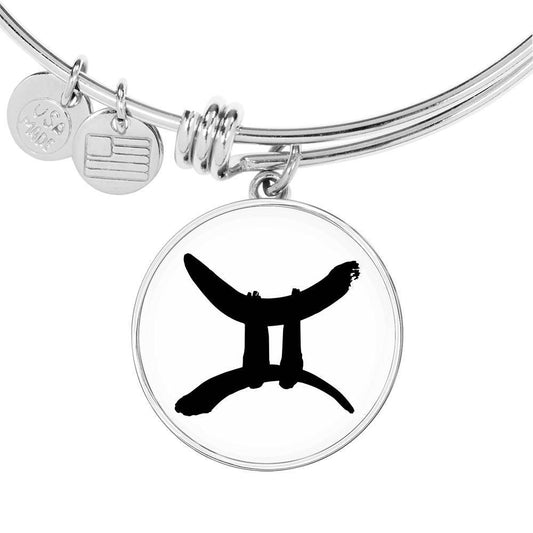 Gemini Zodiac Adjustable Creative Bangle made from Stainless Steel or 18k Gold - ZodiacFanatic