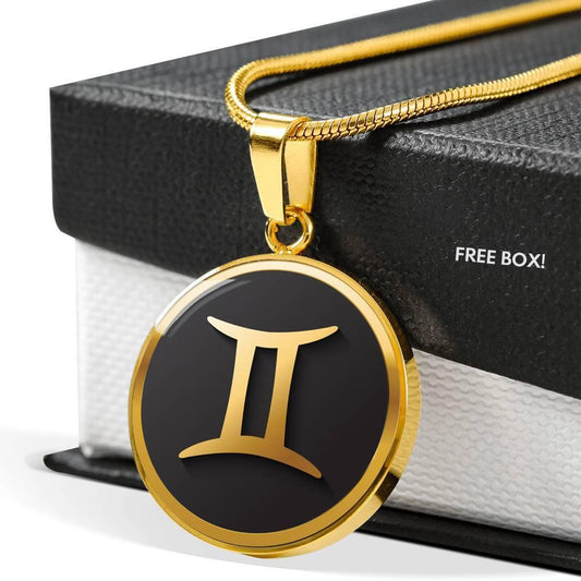 Gemini Zodiac Exclusive Design Necklace Made From Stainless Steel or 18k Gold - ZodiacFanatic