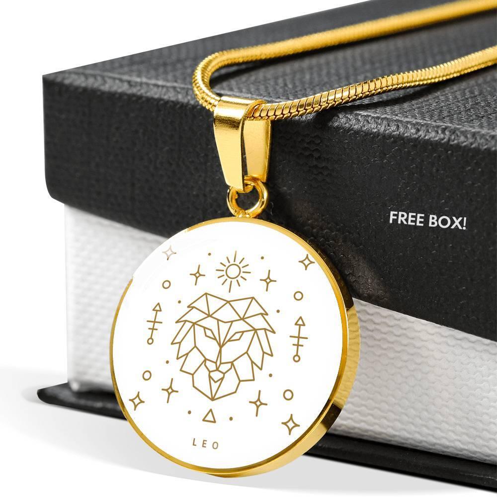 Leo Zodiac Luxury Necklace made from Stainless Steel or 18k - ZodiacFanatic