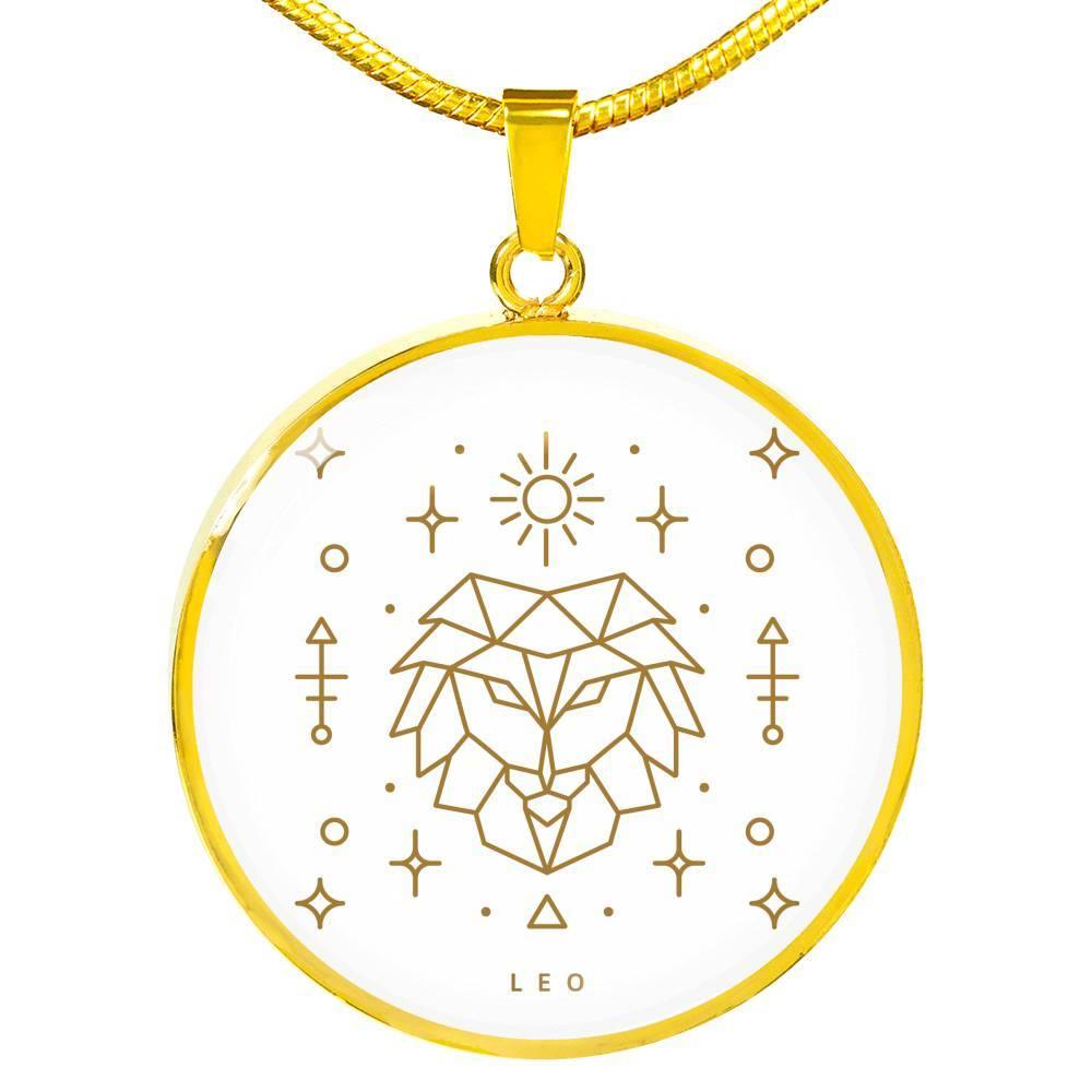 Leo Zodiac Luxury Necklace made from Stainless Steel or 18k - ZodiacFanatic