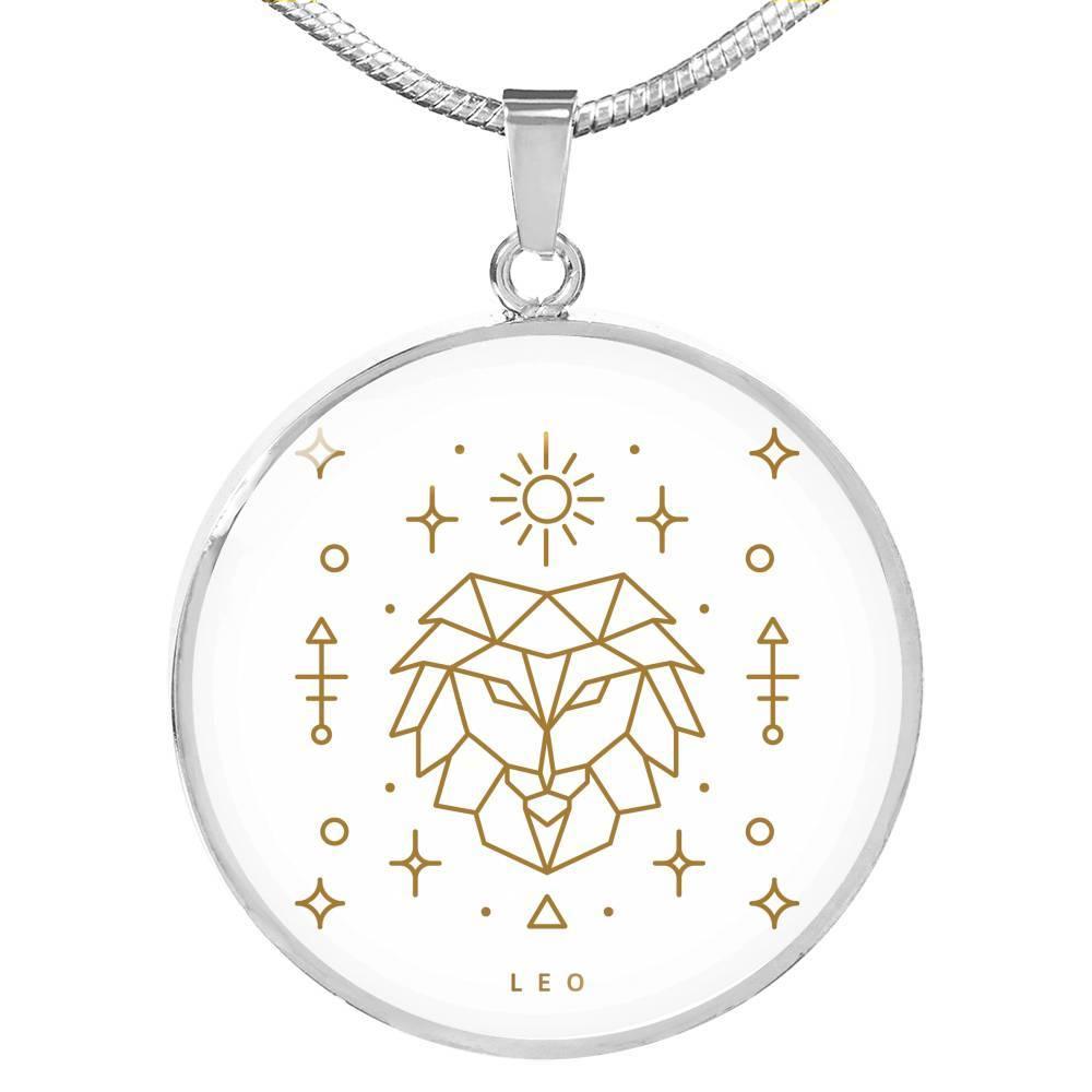 Leo Zodiac Luxury Necklace made from Stainless Steel or 18k - ZodiacFanatic