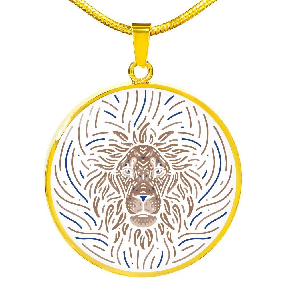 Leo Zodiac Luxury Stainless Steel or 18k Gold Artistic Necklace - ZodiacFanatic