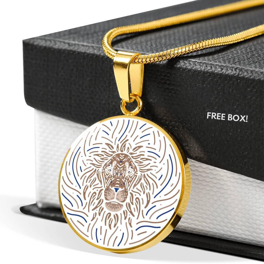 Leo Zodiac Luxury Stainless Steel or 18k Gold Artistic Necklace - ZodiacFanatic