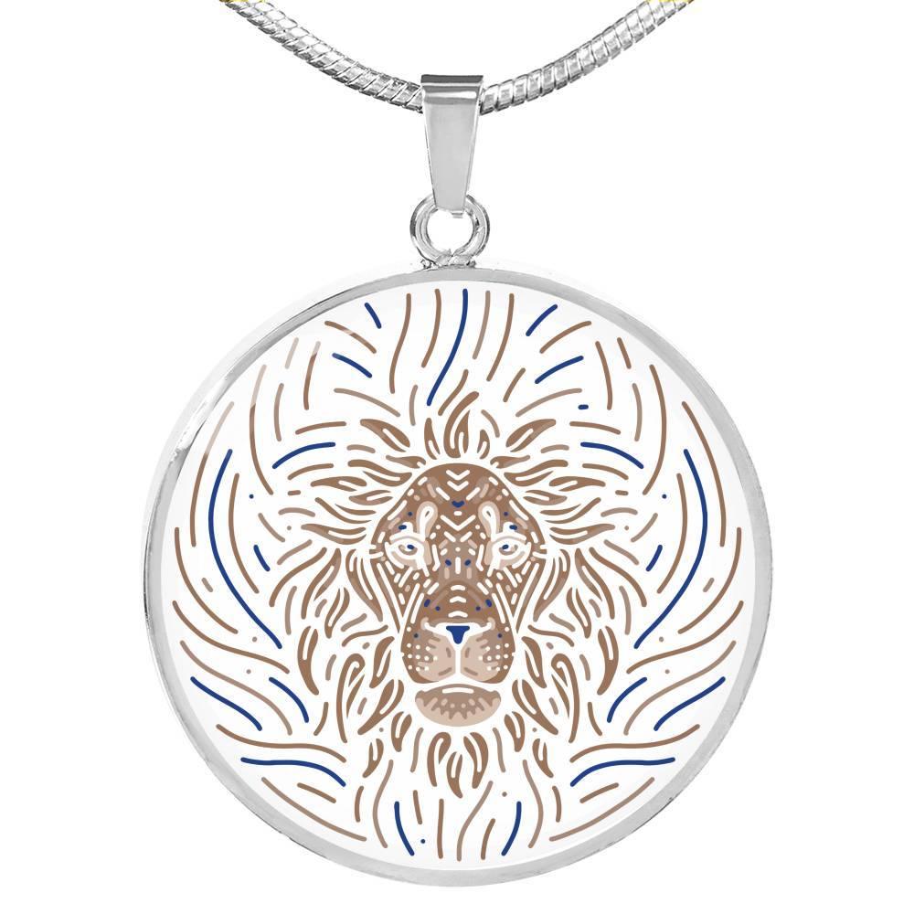 Leo Zodiac Luxury Stainless Steel or 18k Gold Artistic Necklace - ZodiacFanatic