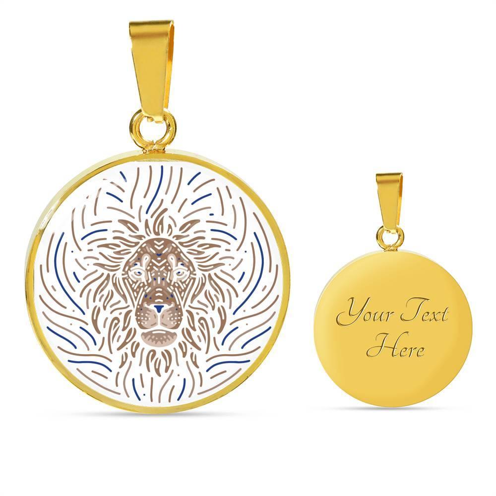 Leo Zodiac Luxury Stainless Steel or 18k Gold Artistic Necklace - ZodiacFanatic